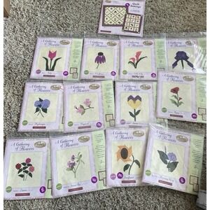 Hancock Fabrics"A Gathering Of Flowers" Quilt Kits(All 12) New Sealed